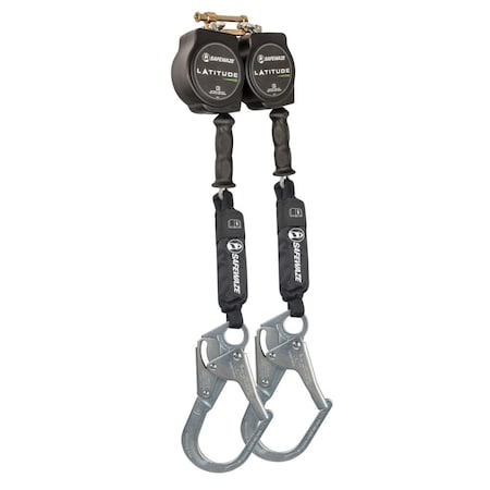 Safewaze Latitude HD 10' Dual Cable SRL: SW-9012 BWB, Rebar Hooks SW8008-10-RBH-DL